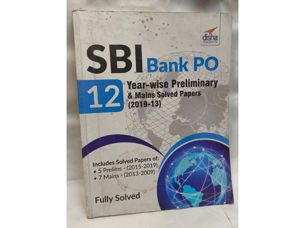 Disha SBI Bank PO 12 Year-wise Preliminary & Mains Solved Papers
